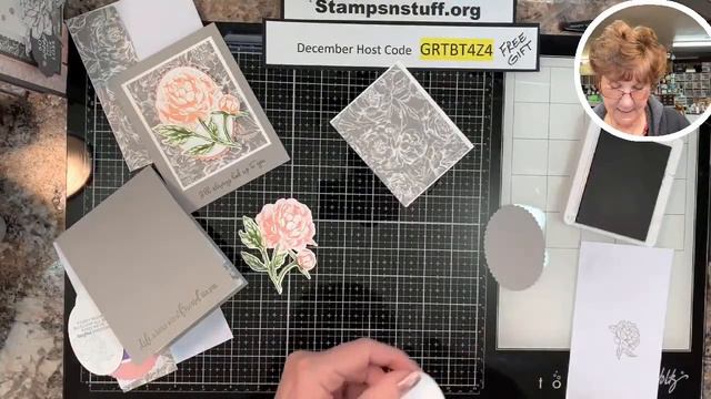 Direct to Rubber Technique with Prized Peony by Stampin’ Up! смотреть онлайн