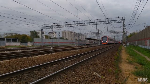 Электропоезда ЭП2Д и "Иволга 2.0" на ст. Рабочий посёлок (МЦД-1) смотреть онлайн