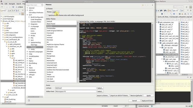 How to Change the Color Theme and Fonts in the DVT Eclipse IDE смотреть онлайн