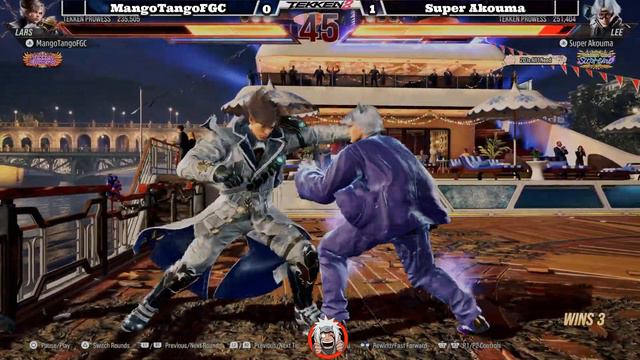 T8 Super Akouma (lee) Vs MangoTangoFGC (Lars) - TEKKEN 8 -