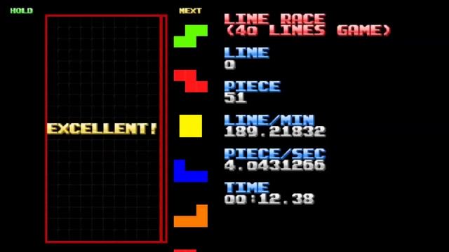 NullpoMino: 40 Lines (Big Mode) - 12.38 - 242TPM смотреть онлайн