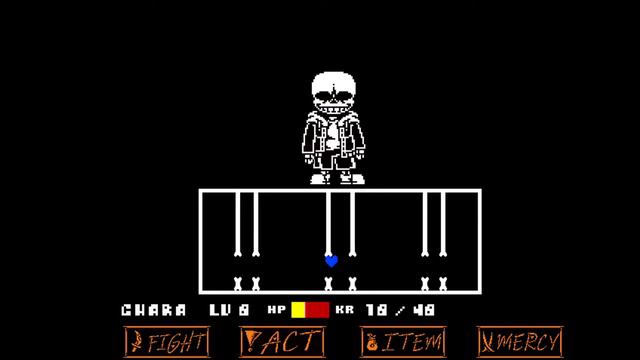 UnderTale:Neutral Run Sans Fight Remake смотреть онлайн