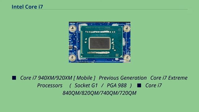 Intel Core I7