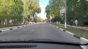 Скоростной режим по ул. Ленина на учебном автомобиле г. Унеча.