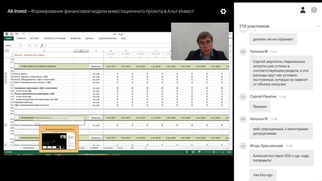Формирование финансовой модели инвестиционного проекта в Альт Инвест смотреть онлайн