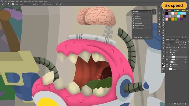 Photoshop and Illustrator fast illustration workflow смотреть онлайн