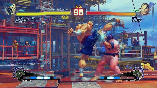 Sagat vs Dan Hibiki, Ultra Street Fighter 4, usf4, Ultra Street Fighter IV, Capcom, PC gameplay, смотреть онлайн