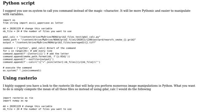 GIS: Modifying a Python script called in a shell command in Google Colab (2 Solutions!!) смотреть онлайн