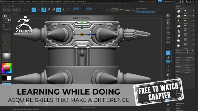 MACE Tutorial - CHAPTER OVERVIEW - Master the art of Zbrush, 3Ds Max and Substance Painter смотреть онлайн