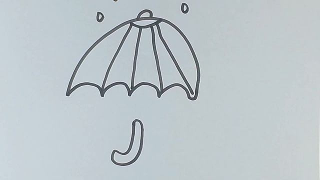 Drawing an umbrella for children/Рисуем зонтик для детей/Bolalar uchun soyabon rasm chizish смотреть онлайн
