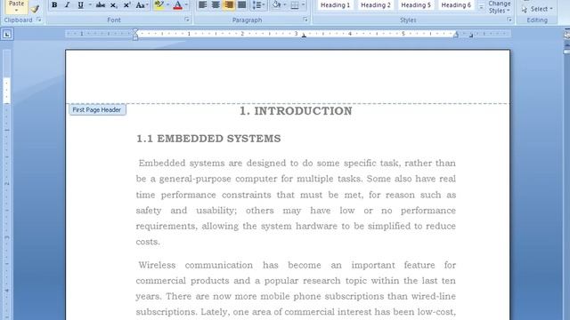 Preparing Document for Project Report in MS word смотреть онлайн