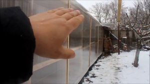 Теплица пристроенная к дому/Новая Жизнь