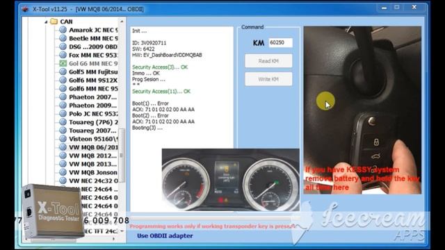 Skoda Octavia Vw MQB 2014 - 2015 Dash Programming by X-tool.org Via OBDll смотреть онлайн