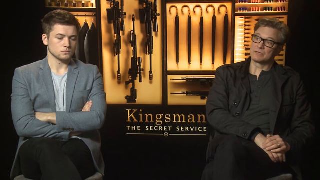 Kingsman : Taron Egerton and Colin Firth Interview смотреть онлайн