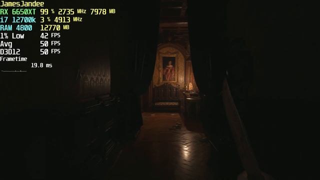 RE8 Resident Evil Village Max Ray tracing RX 6650 XT i7 12700k August 2022 смотреть онлайн