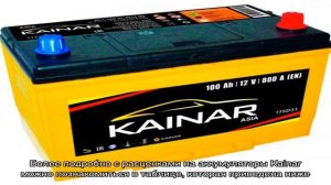 Аккумуляторы кайнар