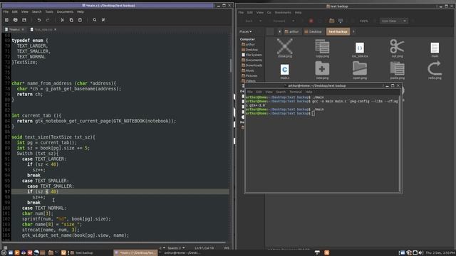 GTK GUI Text Size Pt2 смотреть онлайн
