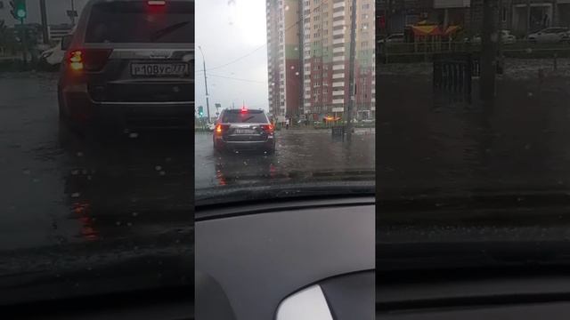 Ливень в Москве 30.06.18 (Павшинская пойма) смотреть онлайн