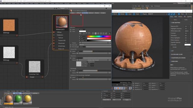 Corona for Cinema 4d | Creating Realistic Plastic, Wood, Concrete & Metal Materials | Tutorial #127 смотреть онлайн