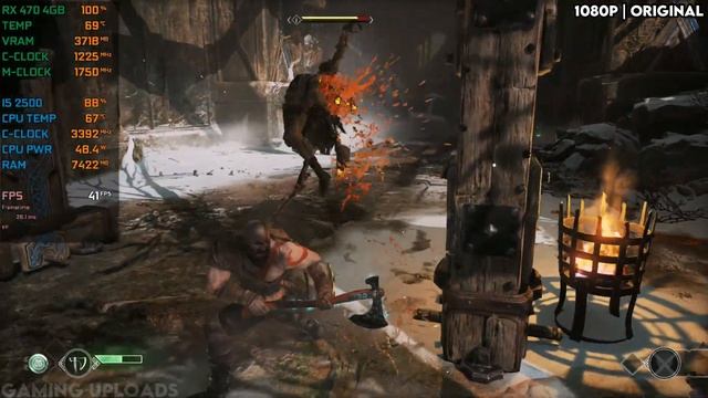 God Of War : RX 470 + I5 2500 - 1080p All Settings смотреть онлайн