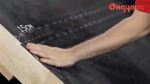 Монтаж пленок Ондутис на утепленной кровле (с 1 вентиляционным зазором)