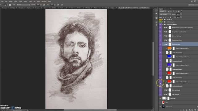 Pencil Sketch Effect in few clicks tutorial смотреть онлайн