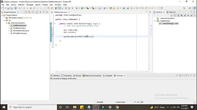 Java Program to Add Two Integers/Numbers | Java Practical Interview Question | 02 смотреть онлайн