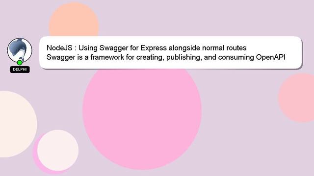 NodeJS : Using Swagger for Express alongside normal routes смотреть онлайн