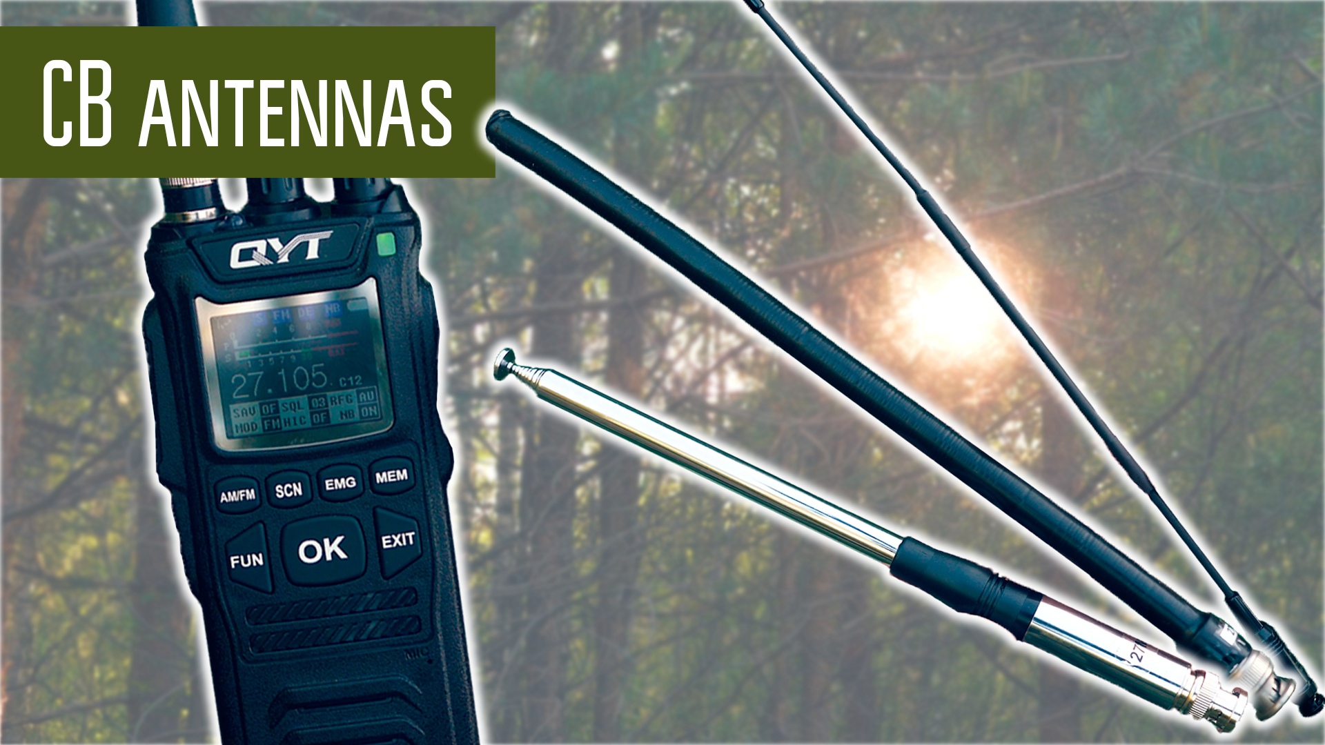 Антенны на 27 МГц с AliExpress для носимых радиостанций. смотреть онлайн