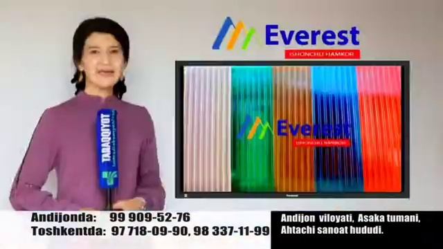 Yangi Innovatsion Kompozit Shiferlari Endi O'zbekistonda!  #everest  #shifer