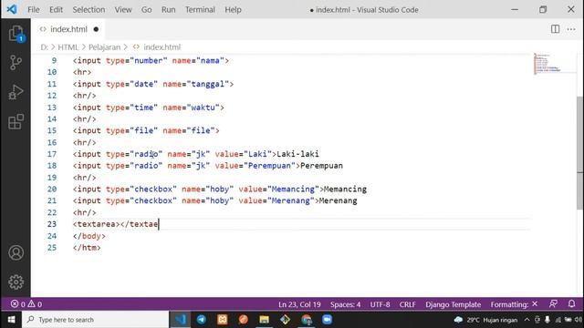 31 Inputan Textarea untuk inputan paragraf смотреть онлайн