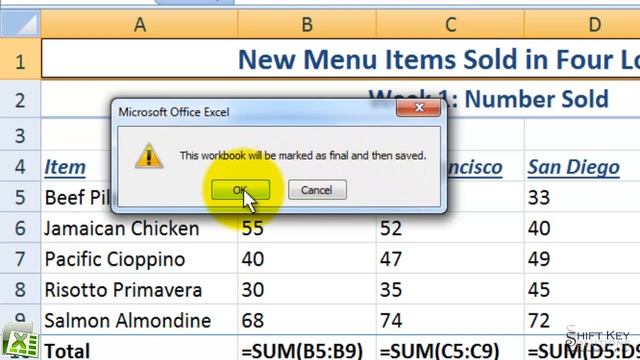 Excel 2007, Exercise 21 Mark Workbook as Final смотреть онлайн