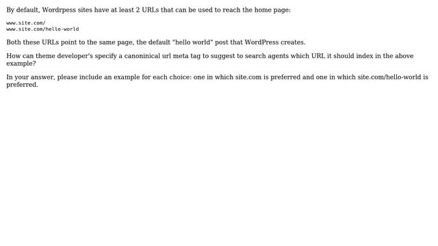 Wordpress: How to use Canonical URL meta tag to avoid duplicate content issues with WP home pages? смотреть онлайн