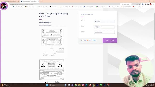 50 Wedding Card Corel Draw & Photoshop 07 || Office Corel Draw Shadi Card смотреть онлайн