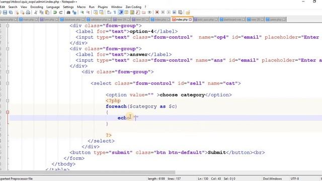 online quiz system in PHP MySQLi part-15 (admin panel-2) смотреть онлайн