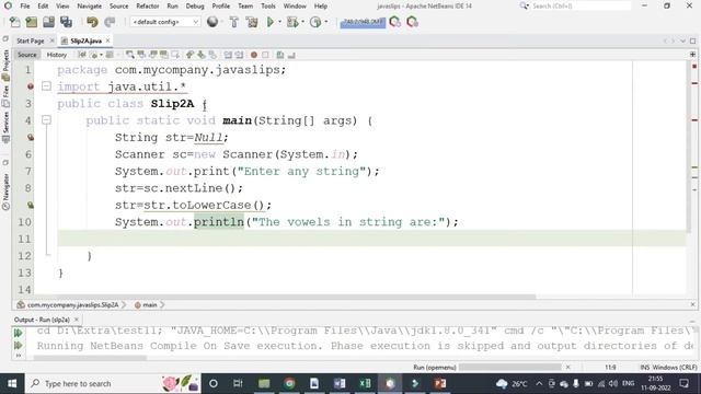 Q.2A Java program to display all the vowels from a given string. TYBBA(CA). смотреть онлайн