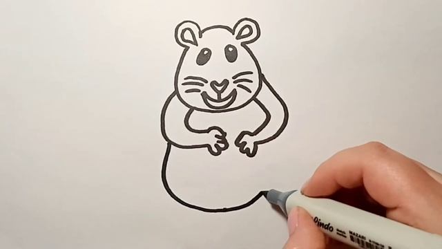 Как нарисовать хомяка малышам рисунок для детей. Рисуем и раскрашиваем хомяка. смотреть онлайн