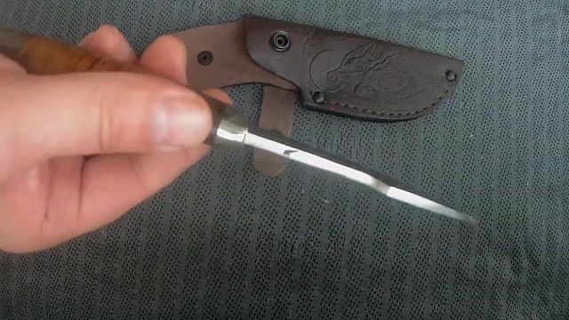 Нож "Носорог" (Инструментальная сталь 9ХС) с следами ковки. www.korenok.ru смотреть онлайн