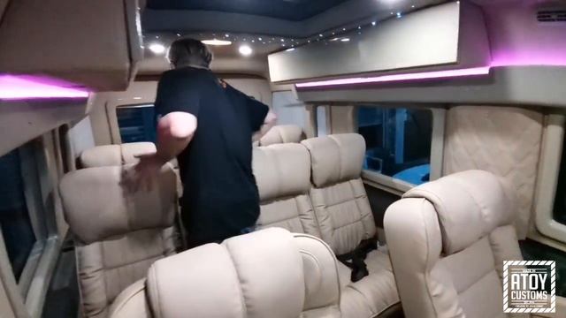3 Ford Transit Different Interior, Body Color, Bubble Top Explained. Atoy Customs смотреть онлайн