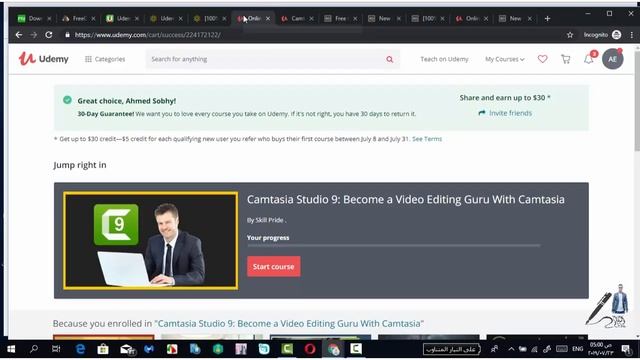 الحصول على جميع الكورسات المدفوعة مجانا من موقع يوديمى смотреть онлайн