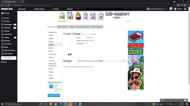 How to make a working badge in roblox (2021) смотреть онлайн