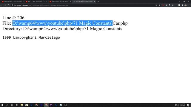 Magic Constants - PHP - P71 смотреть онлайн