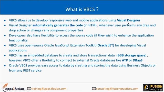 Overview of VBCS | Oracle Visual Builder Cloud Service | Oracle | Apps2fusion смотреть онлайн