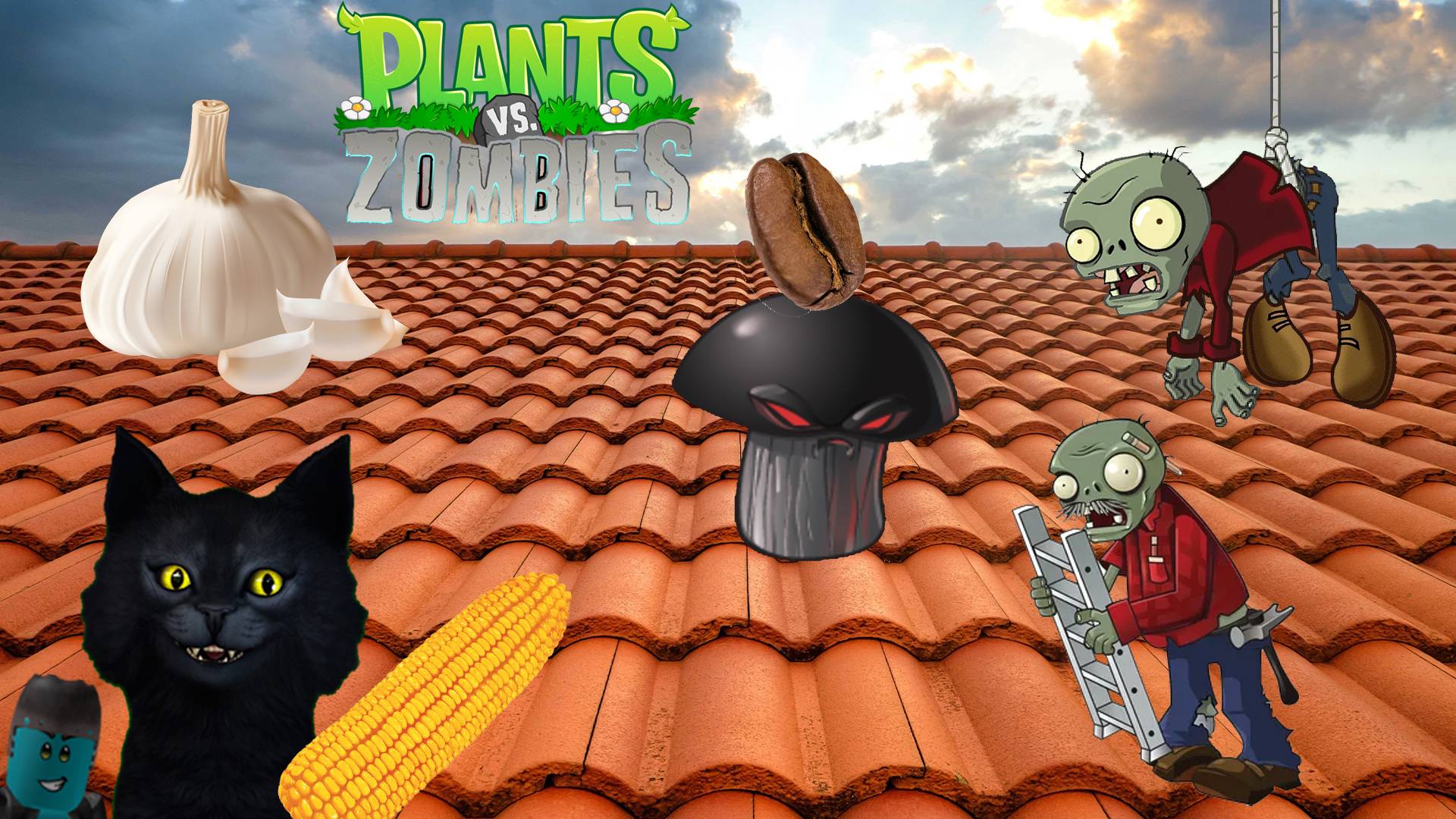 Растения против зомби/Plant vs Zombies/Дичь на крыше смотреть онлайн