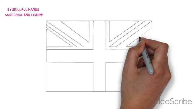 How to Draw a British Flag / Как нарисовать Флаг Великобритании смотреть онлайн