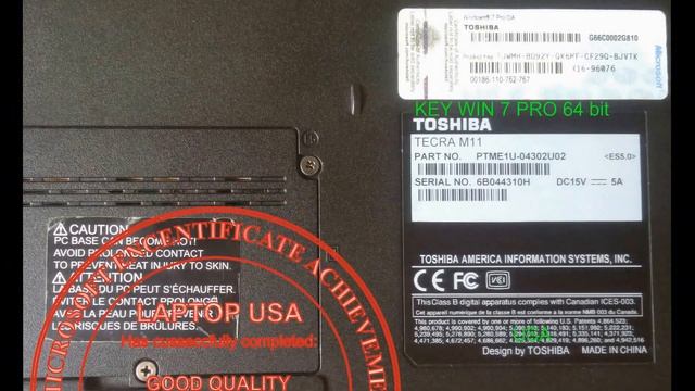 TOSHIBA TECRA M11- Laptop nhập khẩu từ USA, chất lượng, giá rẻ смотреть онлайн
