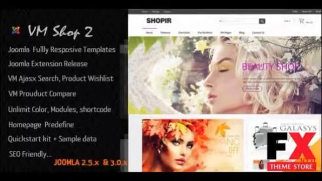 Preview VMShop II Virtuemart Joomla Responsive Templates TFx смотреть онлайн
