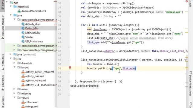 Andriod client server, kotlin dengan API PHP dan database MySql - bagian 5 (delete data) смотреть онлайн