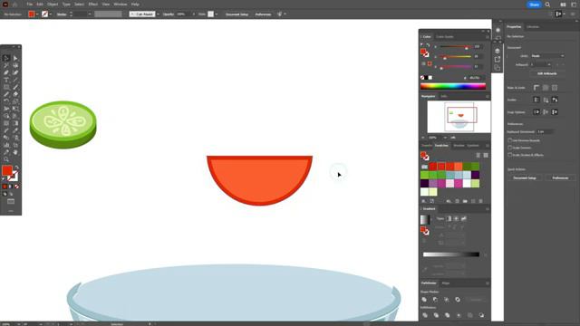 РИСУЕМ ЛЁГКИЙ (ПП) САЛАТ | УРОК В ADOBE ILLUSTRATOR смотреть онлайн