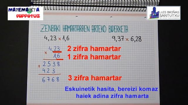 Zenbaki hamartarren biderketak смотреть онлайн